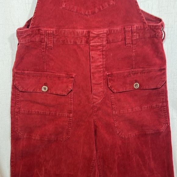 Free People Red Corduroy Jumpsuit - Picture 5 of 12
